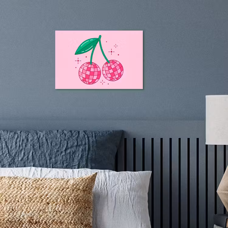 Poster - Decoratie - Disco-bal - Feest - Roze — 3