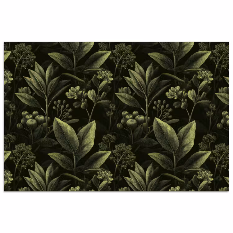 Poster - Klassiek - Donker - Botanisch - Planten — 1