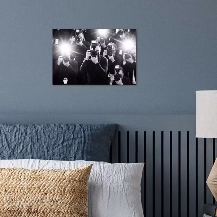 Poster - Mensen - Camera - Flitslicht - Zwart-wit - Media — 3