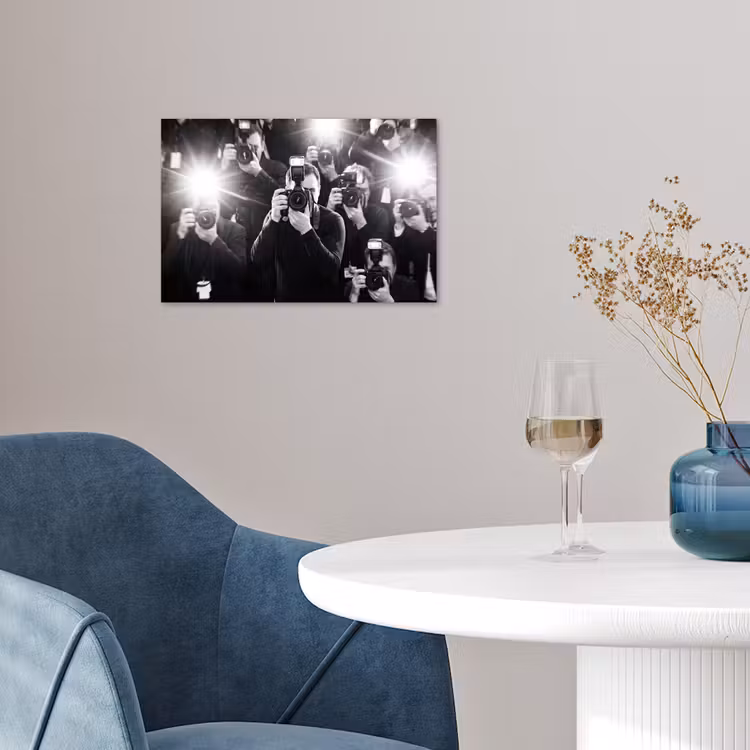 Poster - Mensen - Camera - Flitslicht - Zwart-wit - Media — 4