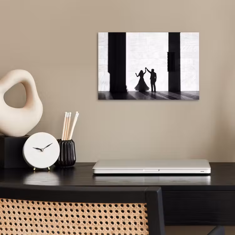 Poster - Mensen - Schaduw - Dans - Zwart-wit - Liefde — 2