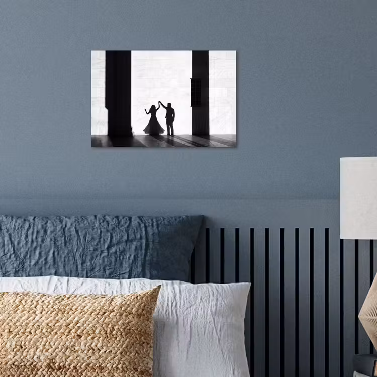 Poster - Mensen - Schaduw - Dans - Zwart-wit - Liefde — 3