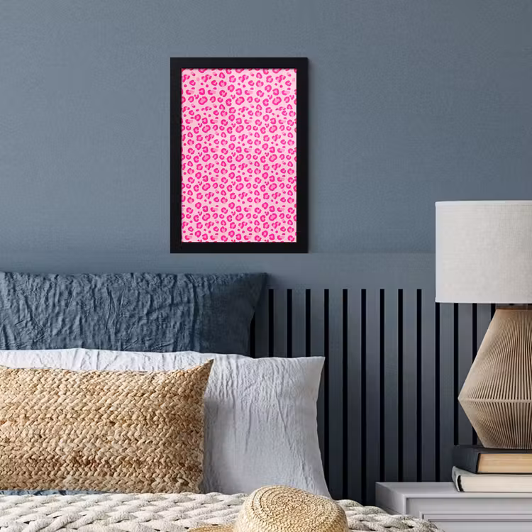 Poster met lijst - Dierenprint - Patroon - Abstract - Modern - Roze — 4