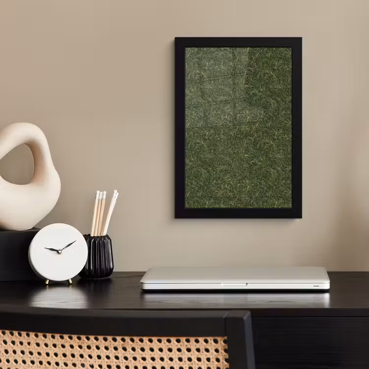 Poster met lijst - Donker - Groen - Krullend - Botanisch — 3