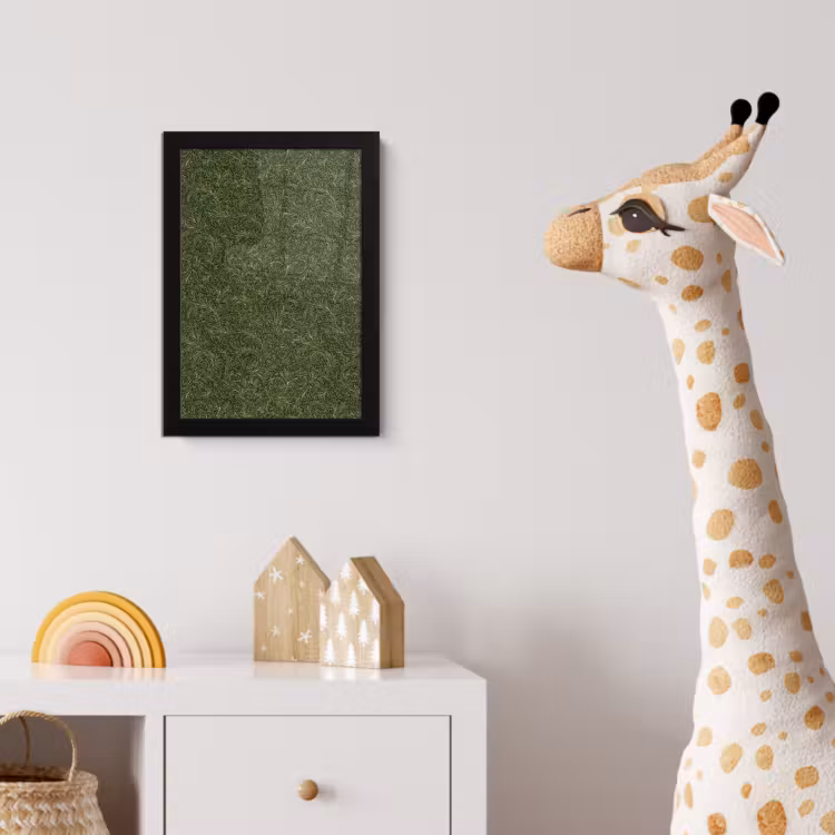 Poster met lijst - Donker - Groen - Krullend - Botanisch — 5