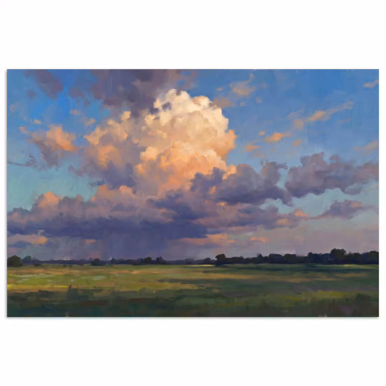 Poster - Lucht - Wolken - Landschap - Modern - Oranje — 1