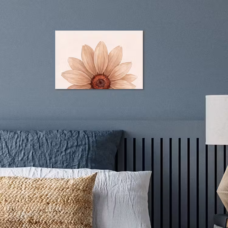 Poster - Bloemen - Bloemblad - Natuur - Aquarel - Beige — 3