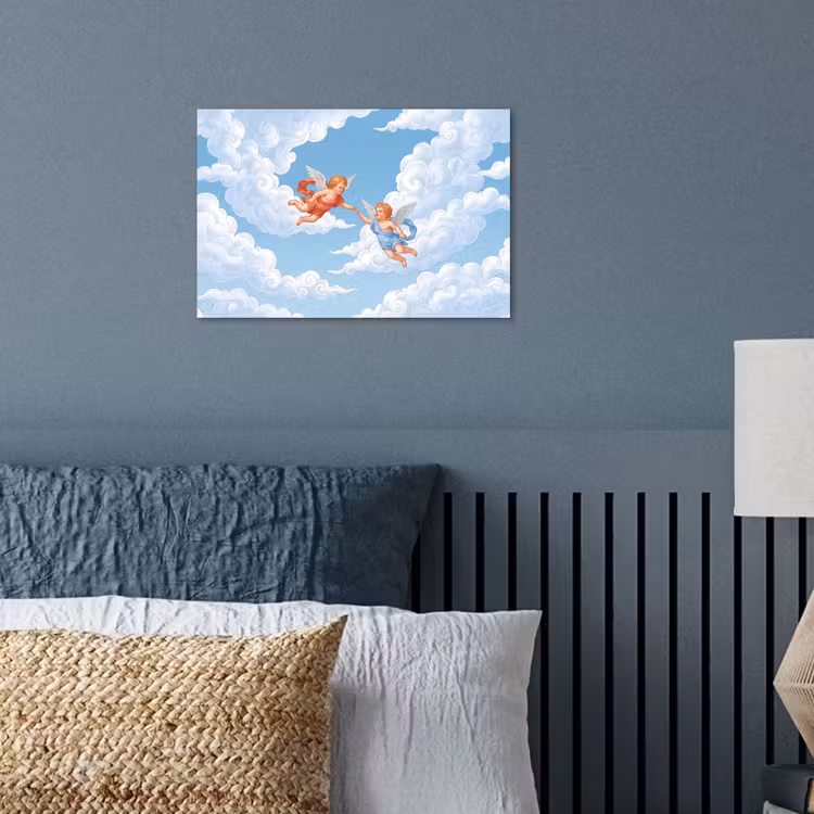 Poster - Engel - Vliegend - Klassiek - Blauw — 3