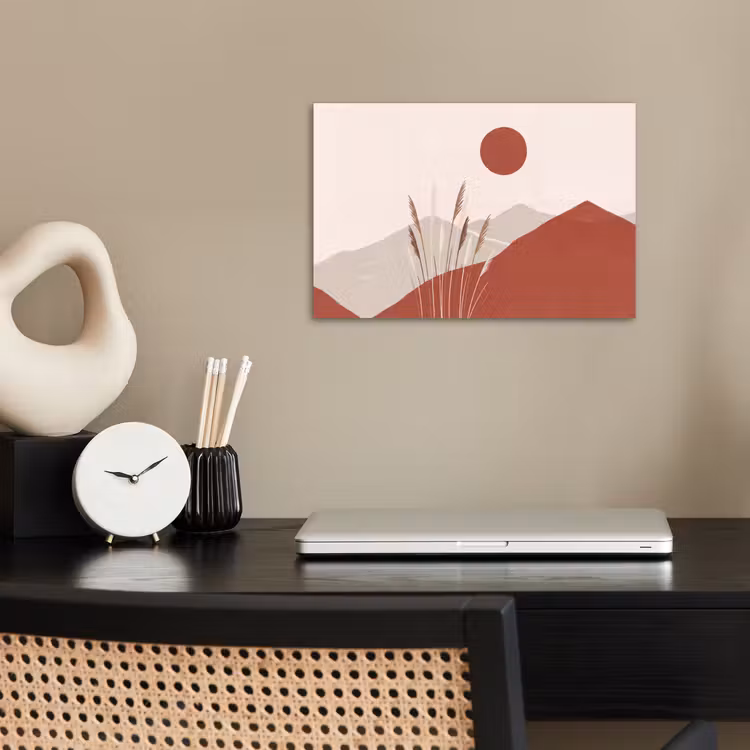 Poster - Gras - Landschap - Natuur - Abstract - Beige — 2