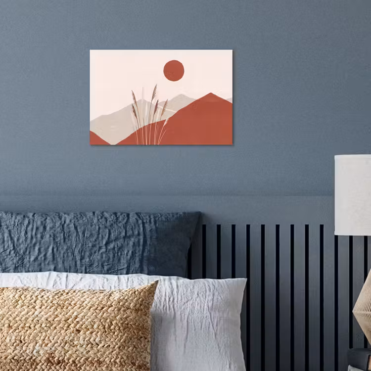 Poster - Gras - Landschap - Natuur - Abstract - Beige — 3