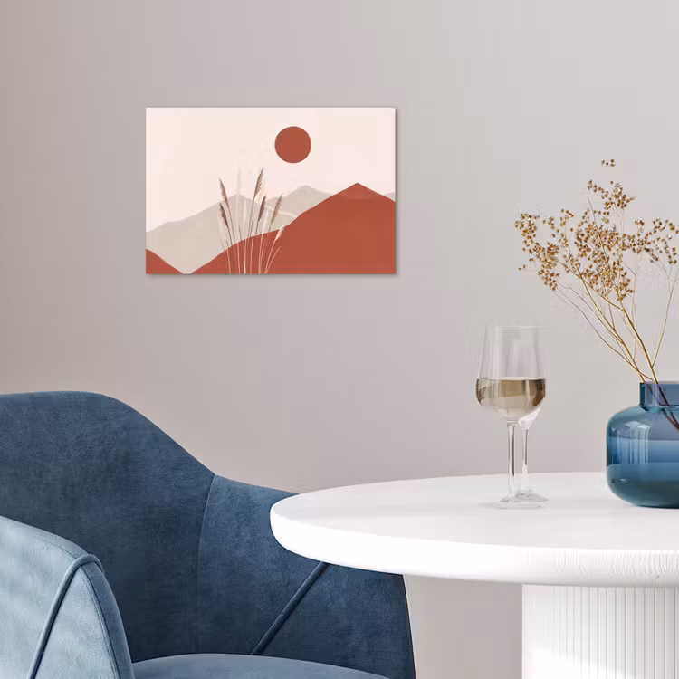 Poster - Gras - Landschap - Natuur - Abstract - Beige — 4