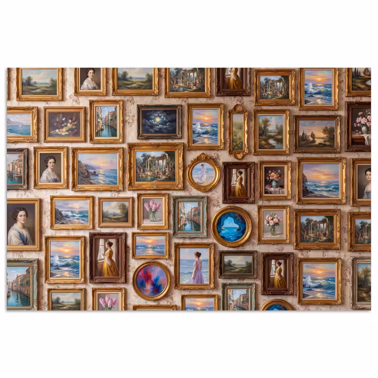 Poster - Interieur - Kunst - Collectie - Klassiek - Goud — 1