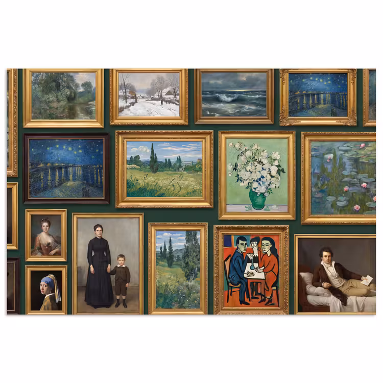 Poster - Kunst - Schilderijen - Collectie - Klassiek - Groen — 1
