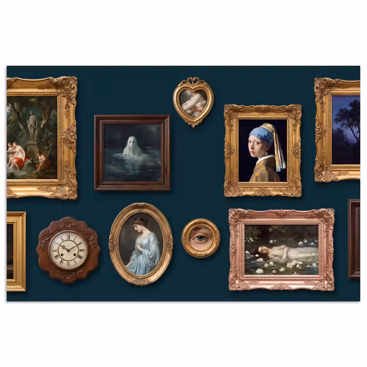 Poster - Kunst - Schilderijen - Decoratie - Klassiek - Groen — 1