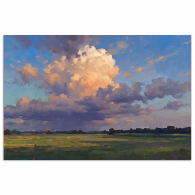 Poster - Lucht - Wolken - Landschap - Modern - Oranje — 1
