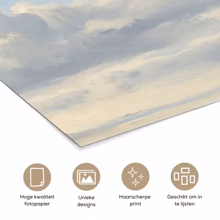 Poster - Lucht - Wolken - Natuur - Klassiek - Blauw — 5