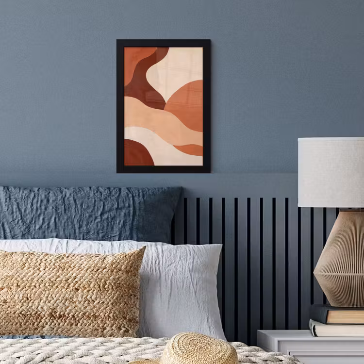 Poster met lijst - Abstract - Vormen - Organisch - Aardetinten - Modern — 4