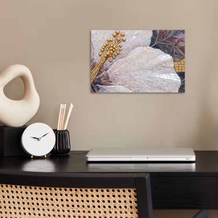 Poster - Bloemen - Mozaïek - Kunst - Modern - Goud — 2
