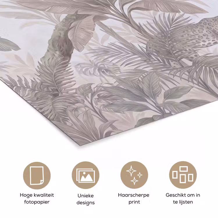Poster - Kat - Vogel - Jungle - Illustratie - Dieren — 5