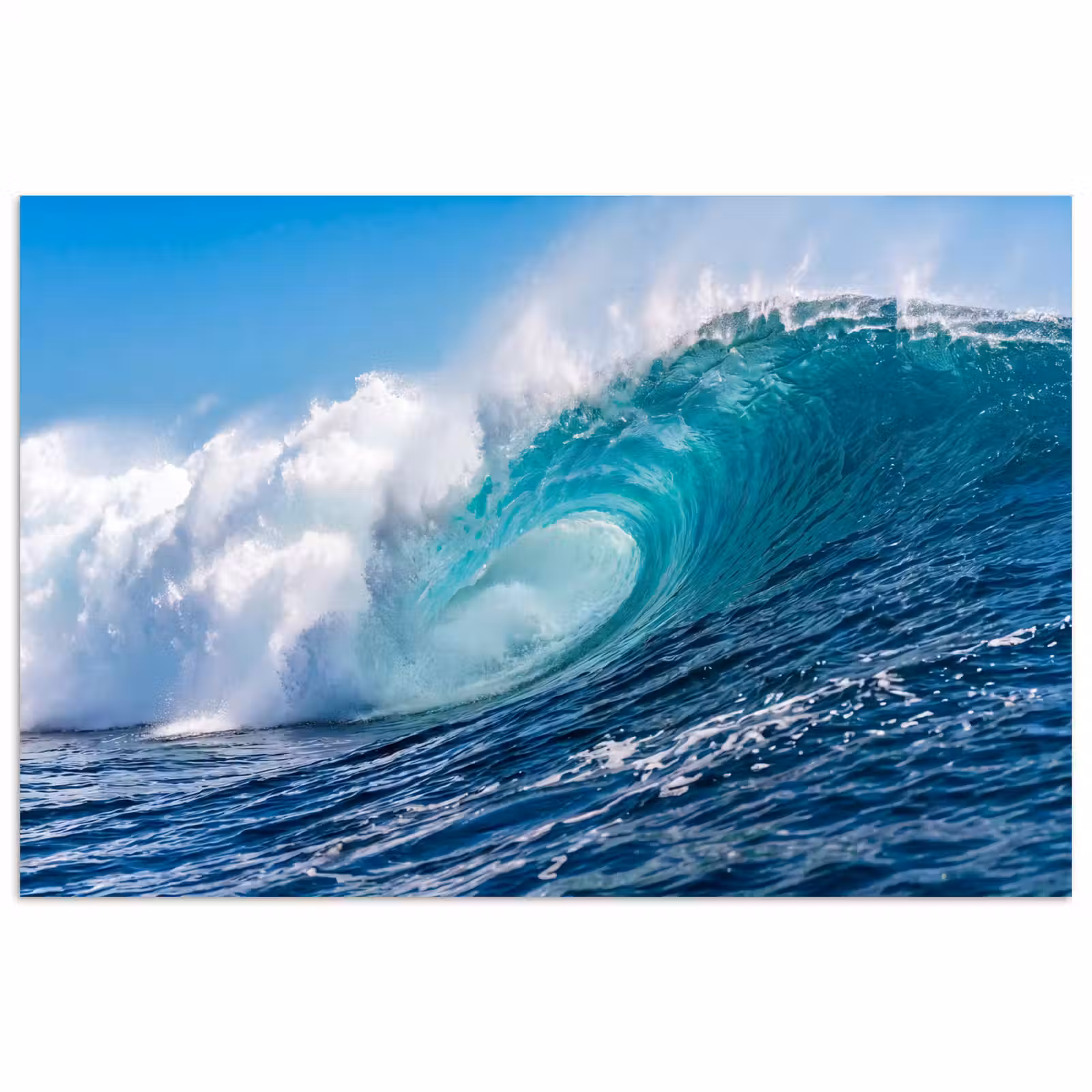 Poster - Golf - Oceaan - Water - Dynamisch - Blauw — 1