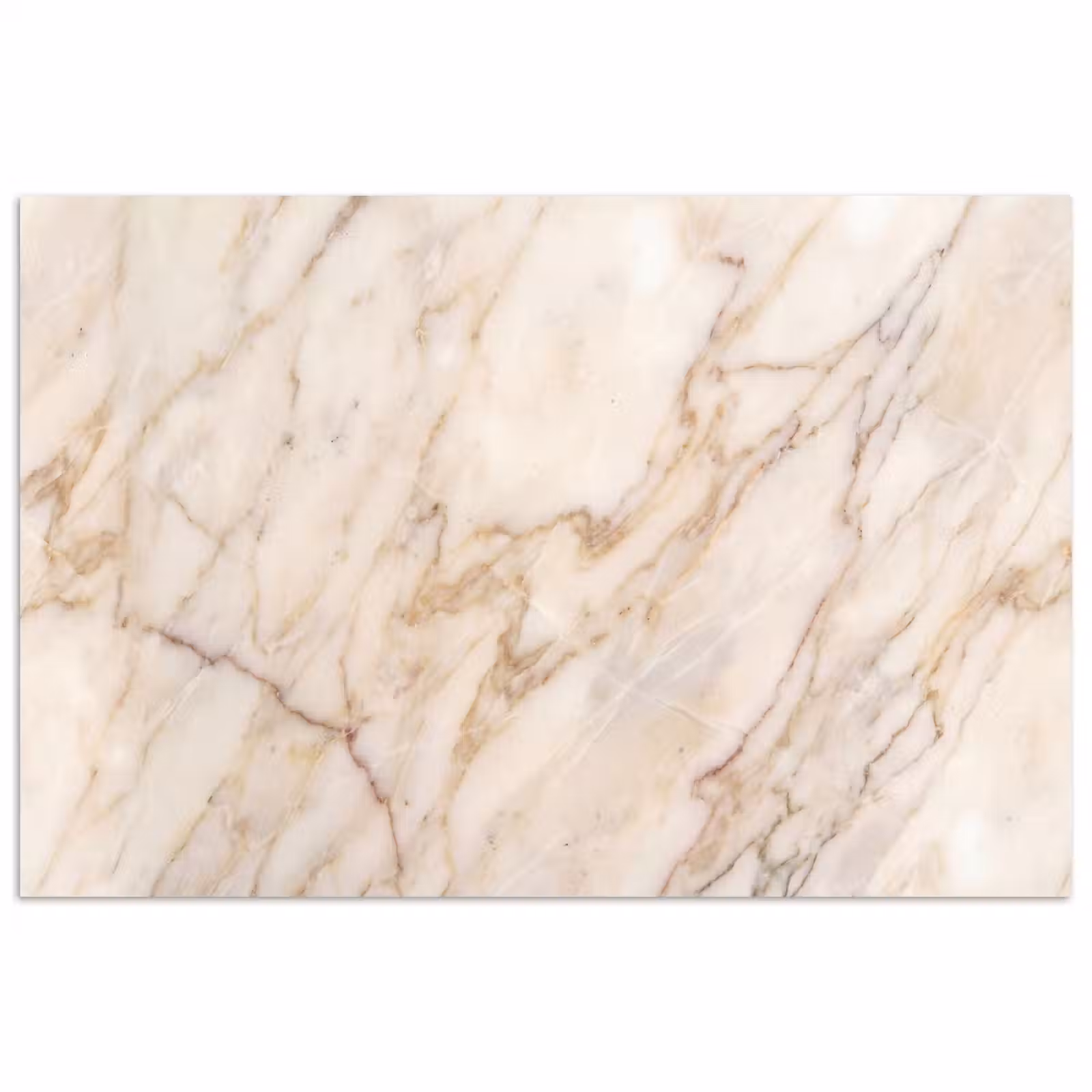 Poster - Marmer - Ader - Abstract - Wit - Goud — 1