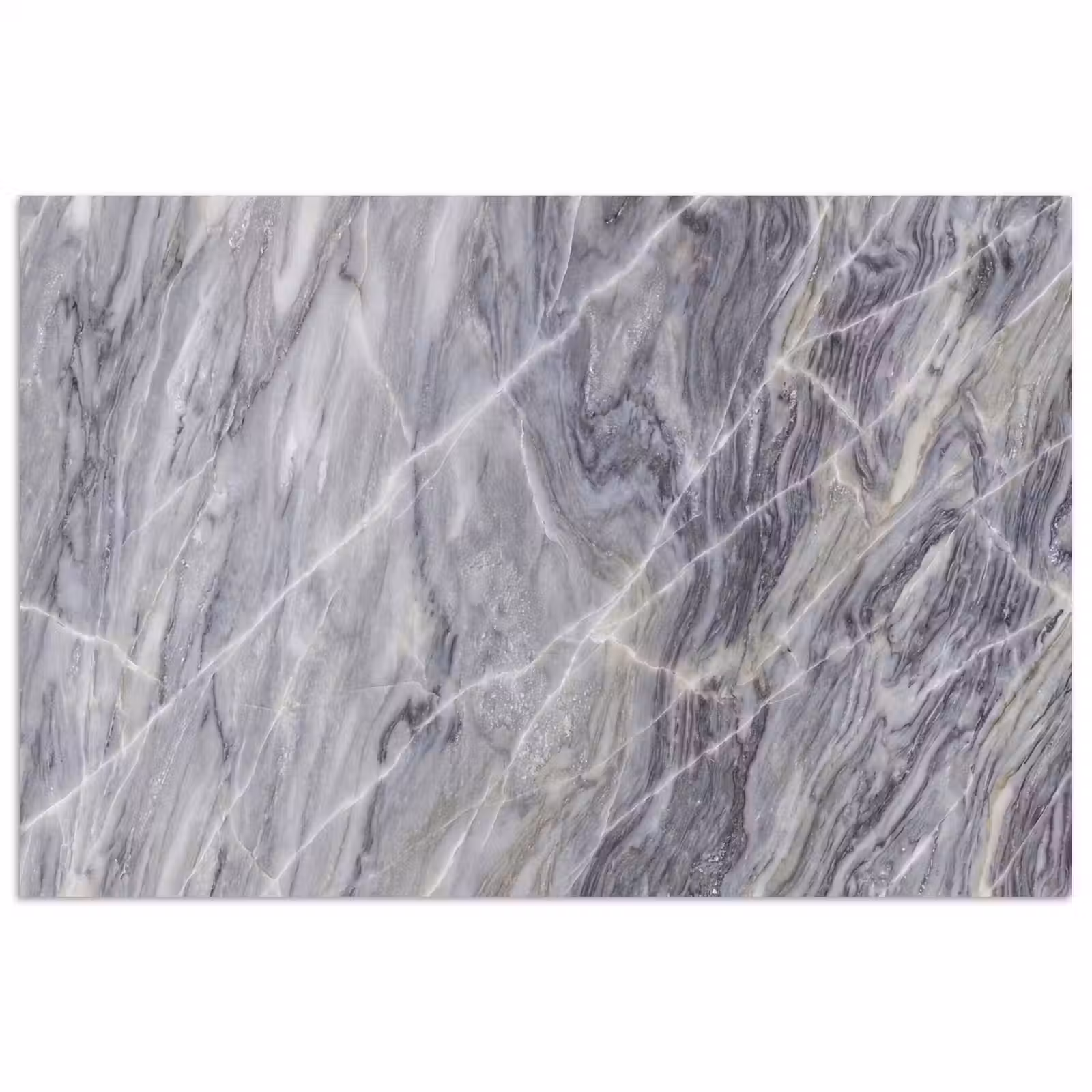Poster - Marmer - Ader - Patroon - Abstract - Grijs — 1