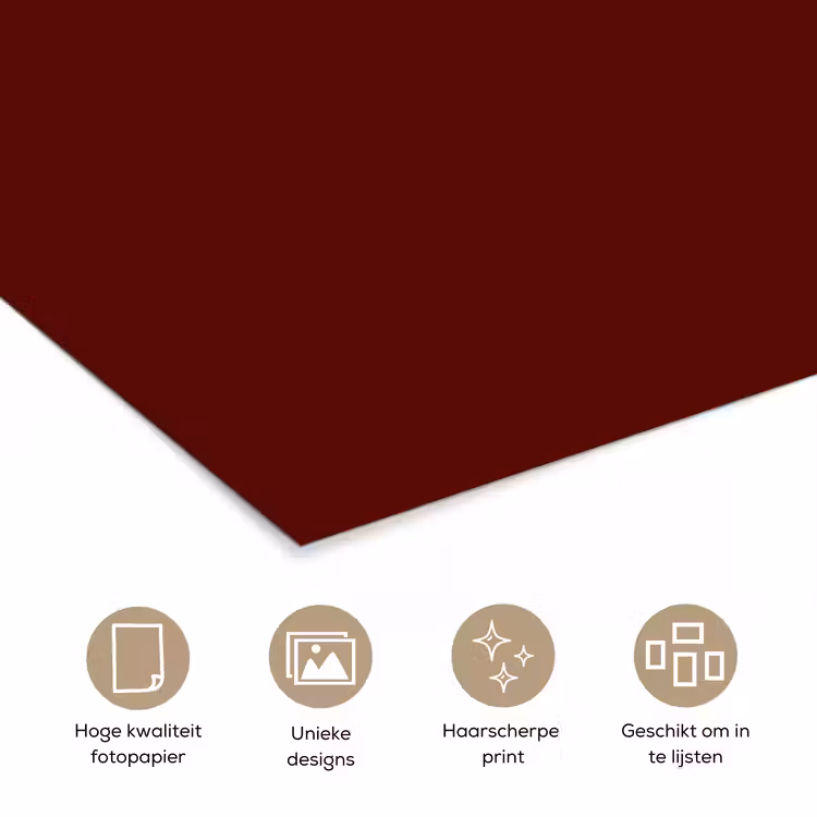 Poster - Burnt - Mahogany - Rood — 5
