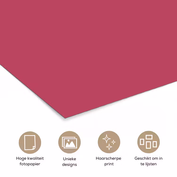 Poster - Deep - Berry - Rood — 5