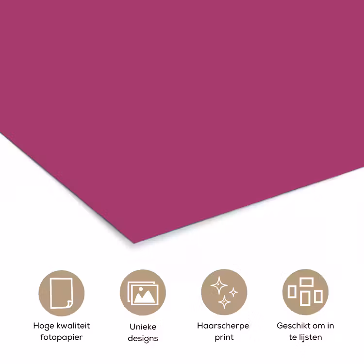 Poster - Deep - Magenta - Paars — 5