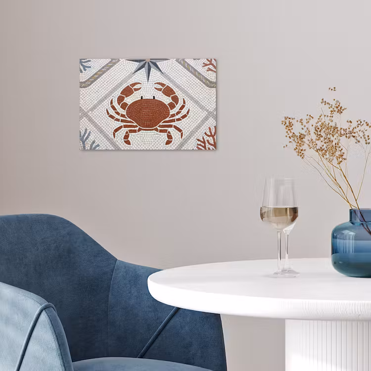 Poster - Dier - Mozaïek - Zee - Klassiek - Bruin — 4