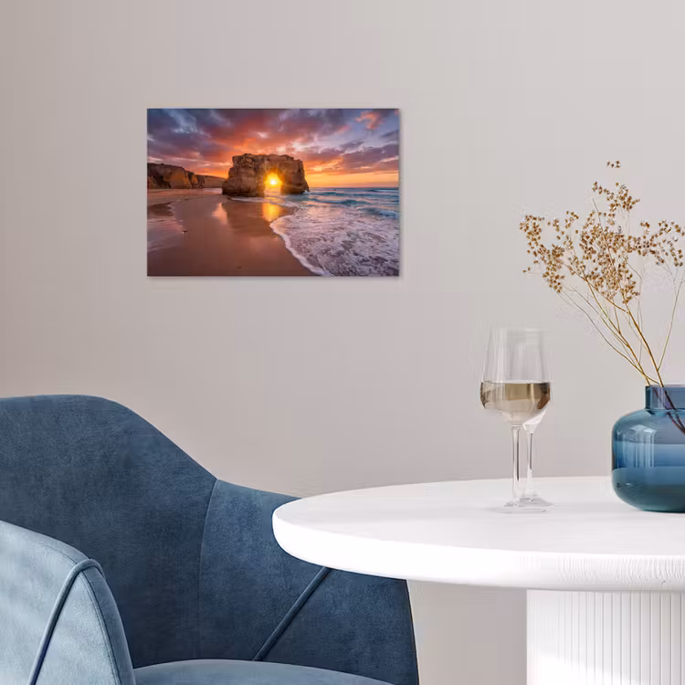 Poster - Kust - Rots - Zonsondergang - Zee - Natuur — 4
