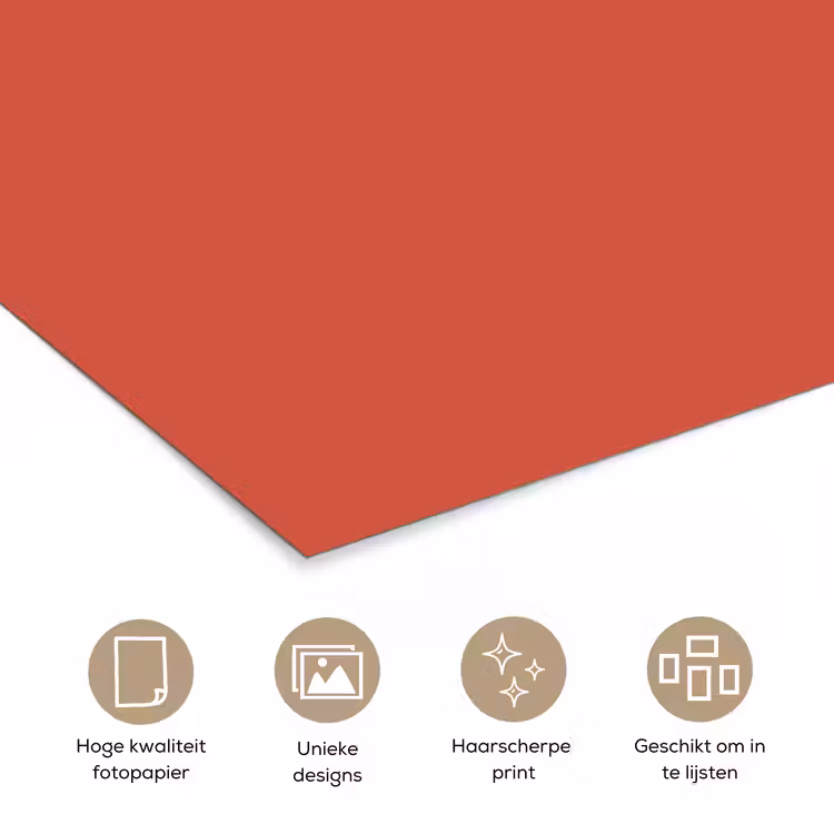 Poster - Brick - Red - Rood — 5