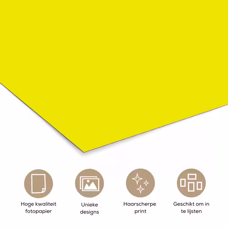 Poster - Bright - Canary - Geel — 5