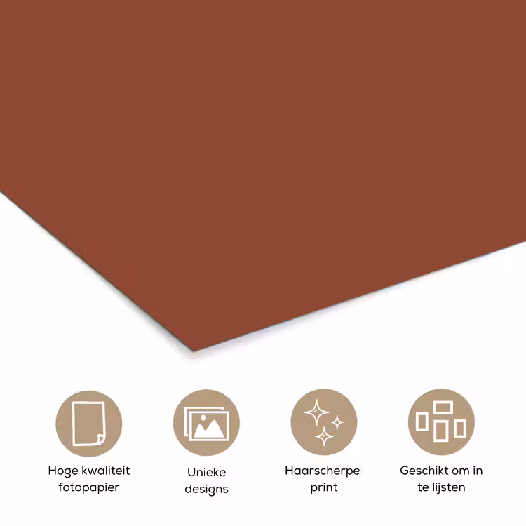 Poster - Burnt - Mahogany - Terracotta — 5