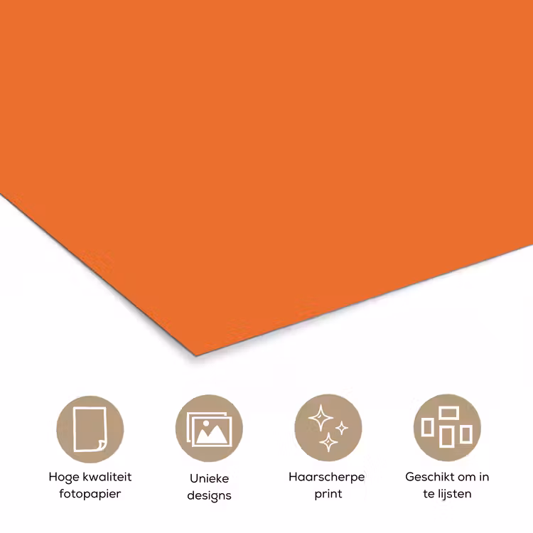 Poster - Burnt - Sienna - Oranje — 5