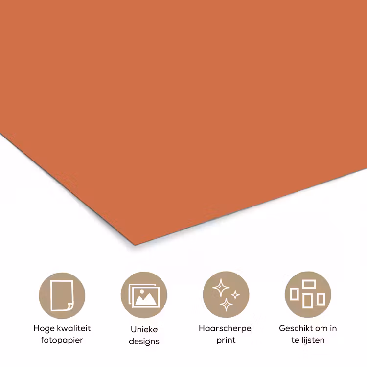 Poster - Classic - Terracotta - Oranje — 5
