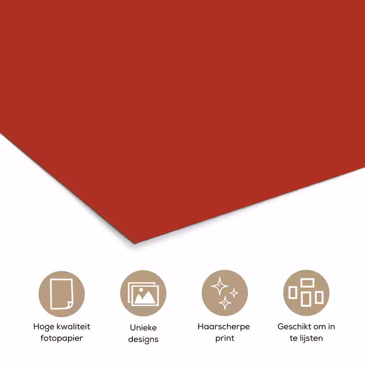 Poster - Deep - Crimson - Rood — 5