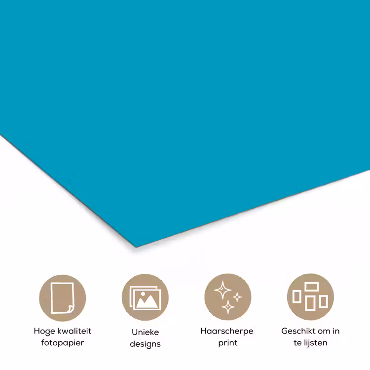 Poster - Deep - Turquoise - Turkoois — 5