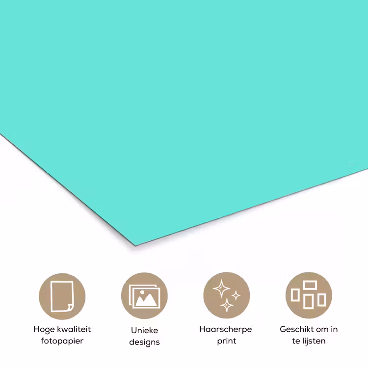 Poster - Electric - Cyan - Turkoois — 5