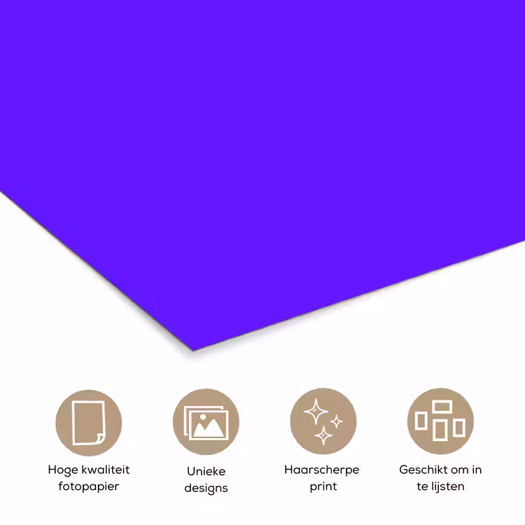 Poster - Electric - Indigo - Paars — 5