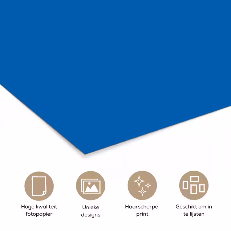 Poster - Classic - Azure - Blauw — 5