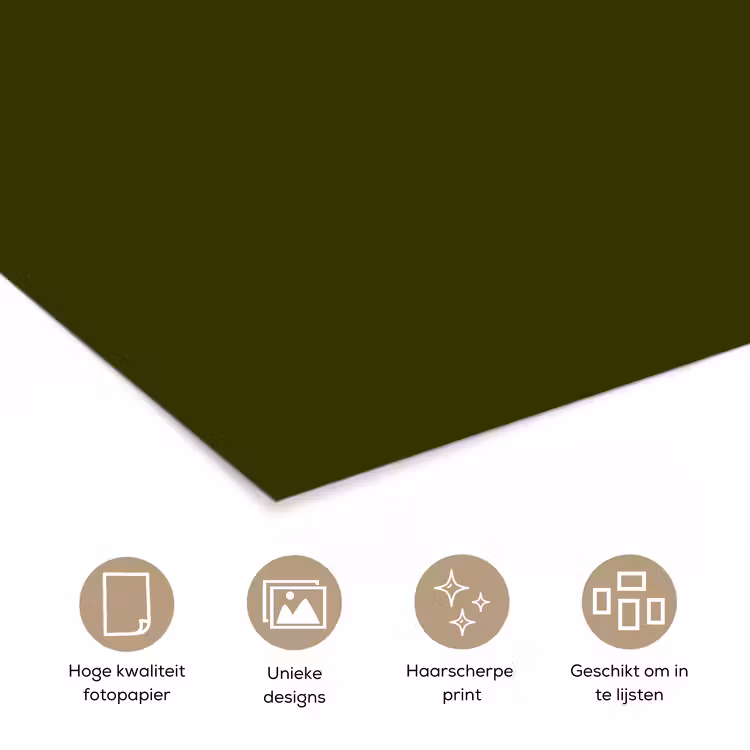 Poster - Dark - Olive - Groen — 5
