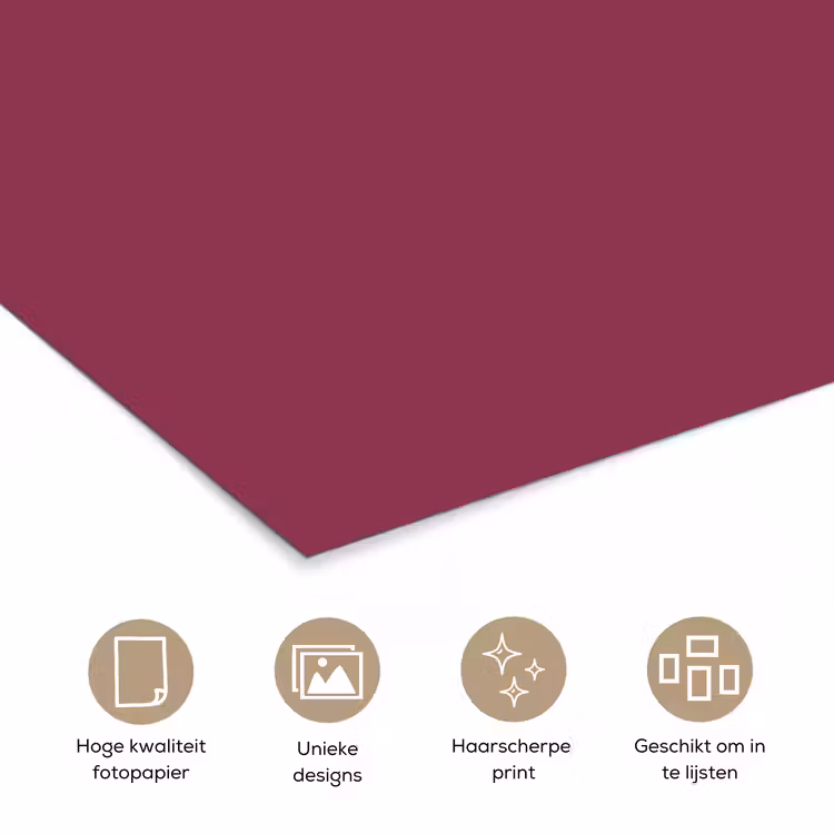 Poster - Deep - Rasberry - Rood — 5