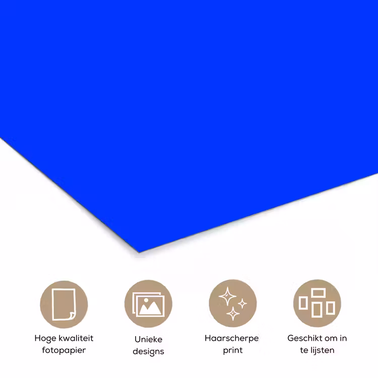 Poster - Electric - Blue - Blauw — 5