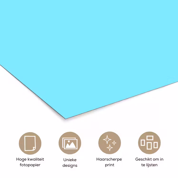 Poster - Electric - Cyan - Blauw — 5