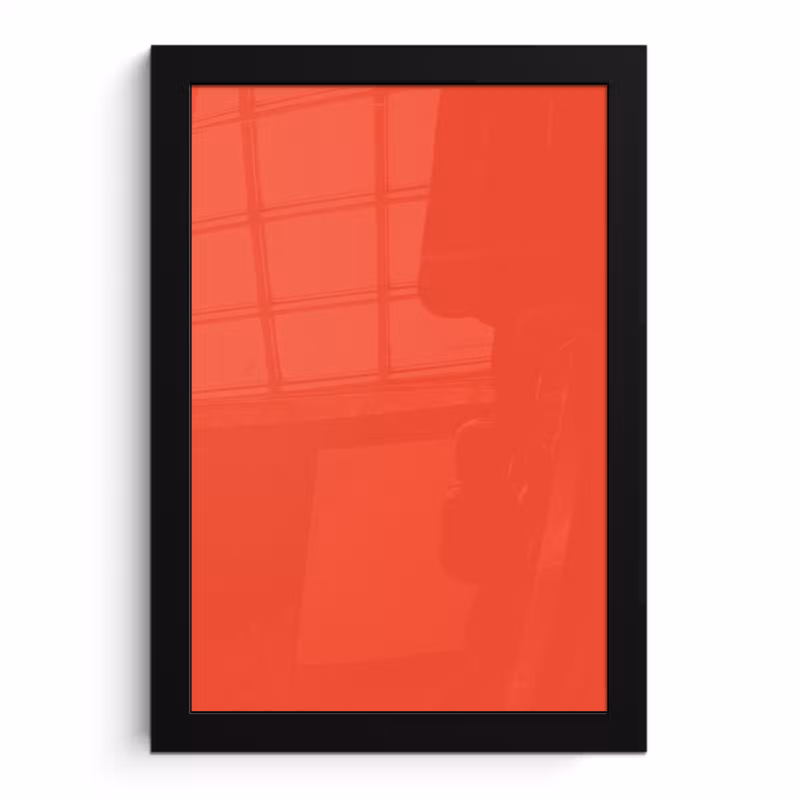 Poster met lijst - Burnt - Coral - Oranje — 1
