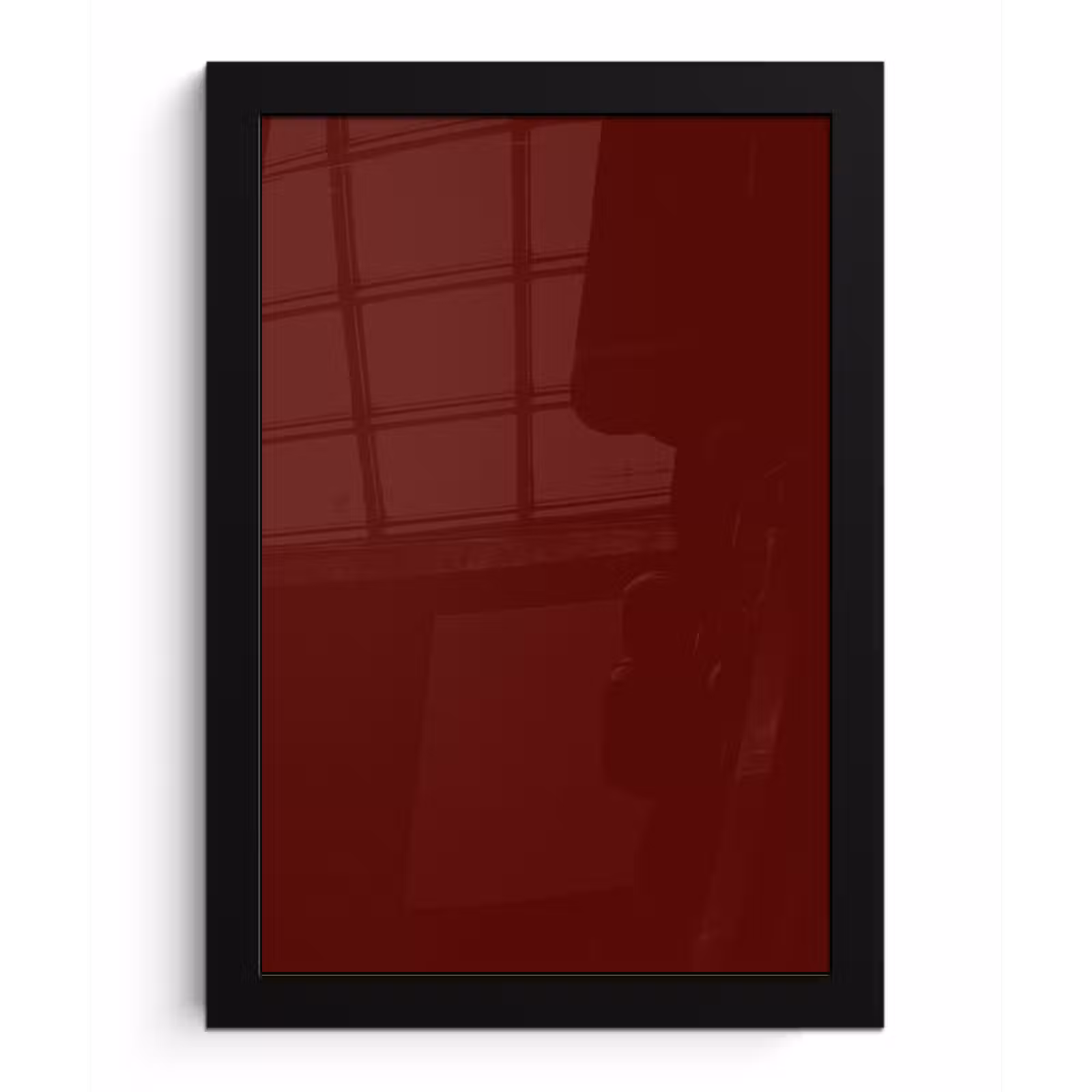 Poster met lijst - Burnt - Mahogany - Rood — 1
