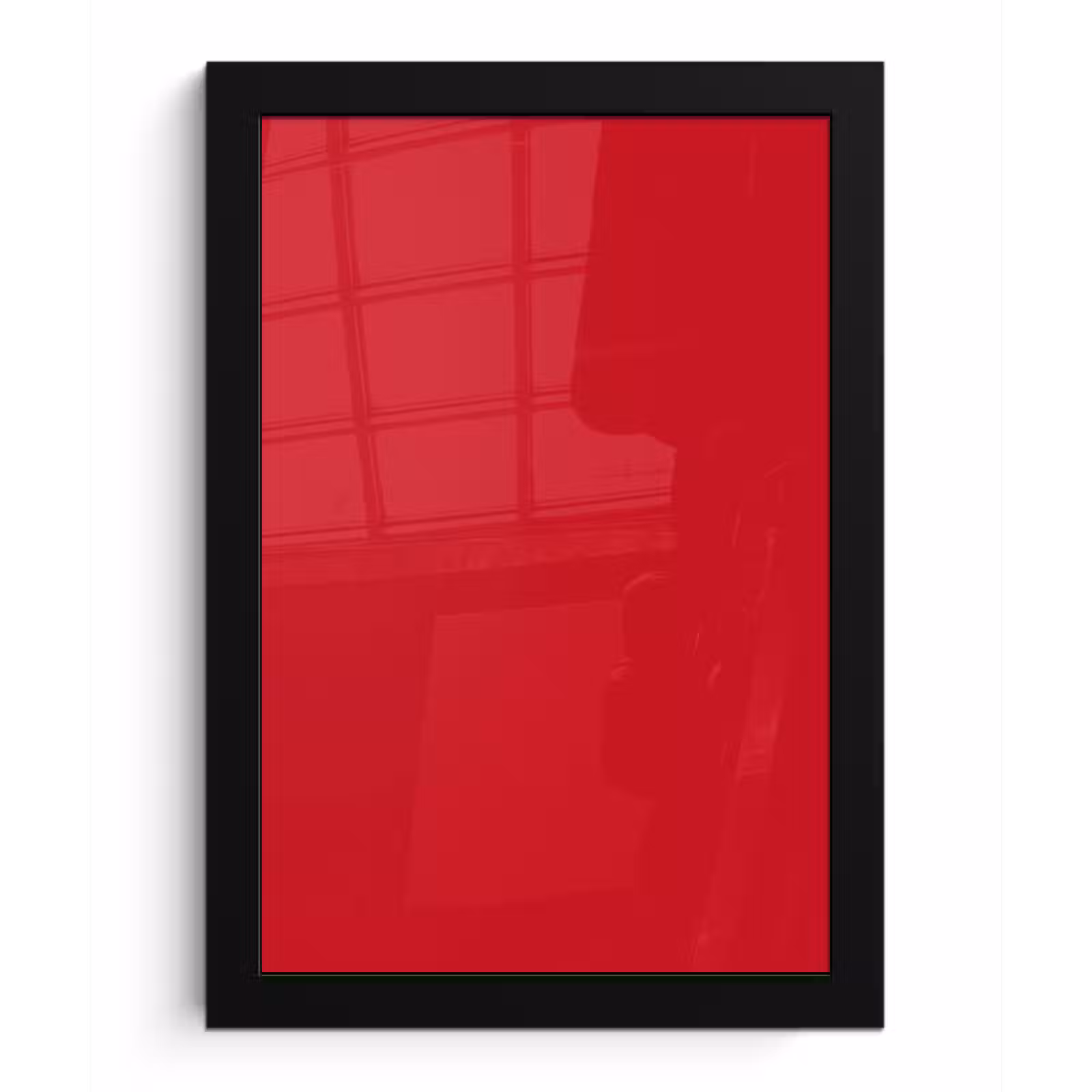 Poster met lijst - Crimson - Velvet - Rood — 1