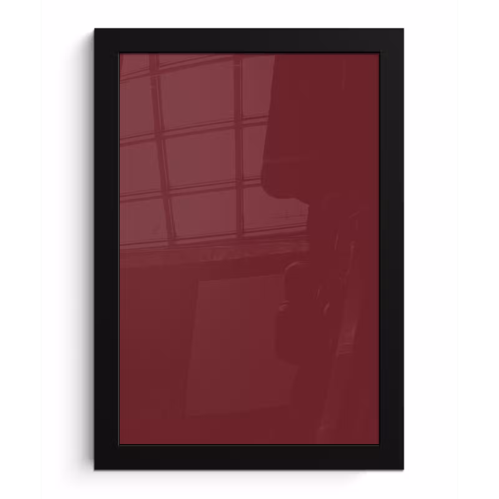 Poster met lijst - Dark - Garnet - Rood — 1