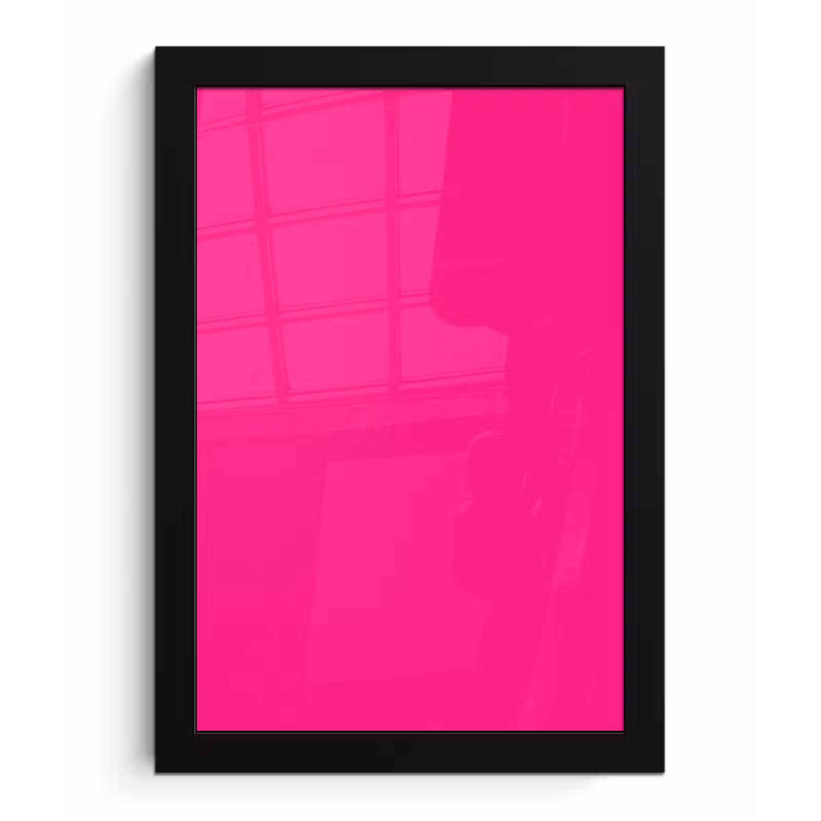 Poster met lijst - Hot - Fuchsia - Roze — 1